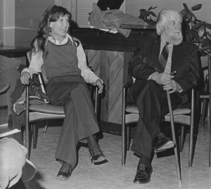 Founding director Jacquelyn Hall (left) interviews Southern sociologist Arthur Raper, in 1974.