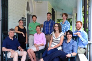 The staff of the Center for the Study of the American South on the front porch. (photo by Donn Young)