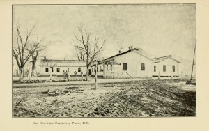 The "old stockade," Caledonia Prison Farm, circa 1926. (photo courtesy of archive.org)