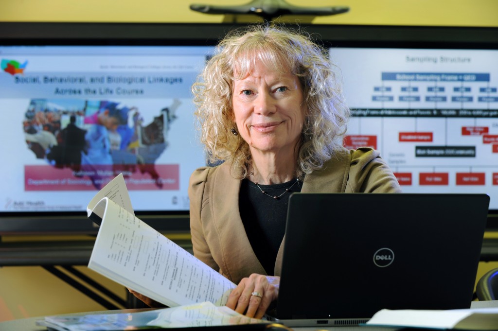 Sociologist Kathleen Harris oversees the nation’s longest-running study on adolescent health. (photo by Donn Young)