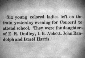 This tiny mention of a train trip to school was unseen for 131 years until UNC student Thomas Haire found it through Newspapers.com. 