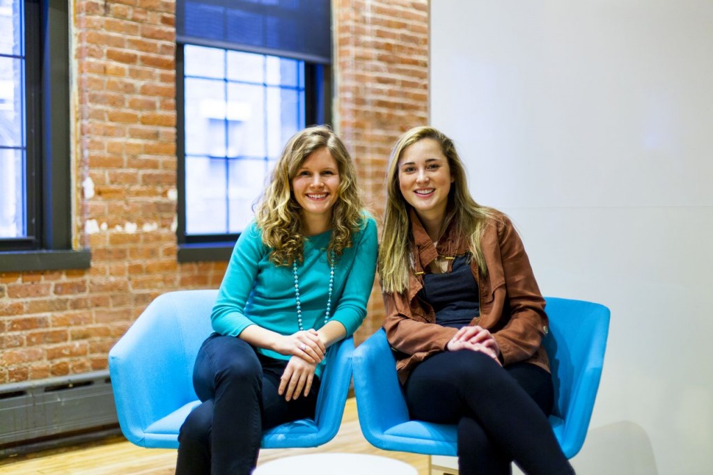 From left, Abby Bouchon and Meghan Lyons in Google's New York office. (photo by Chris Klemens)