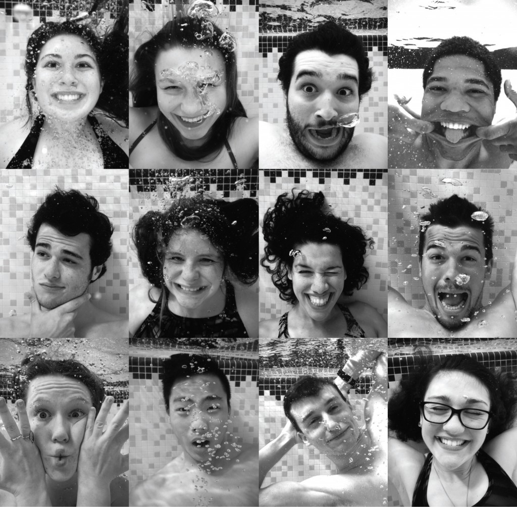To highlight UNC's water theme, life-size portraits of people underwater will be displayed on campus as part of the Inside Out global photography project. (photos by Alexis Fairbanks)