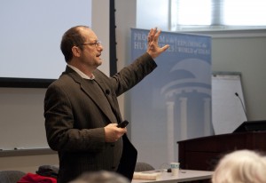Bart Ehrman, a popular humanities program speaker, has published extensively on the New Testament and Early Christianity. (photo by Kristen Chavez)