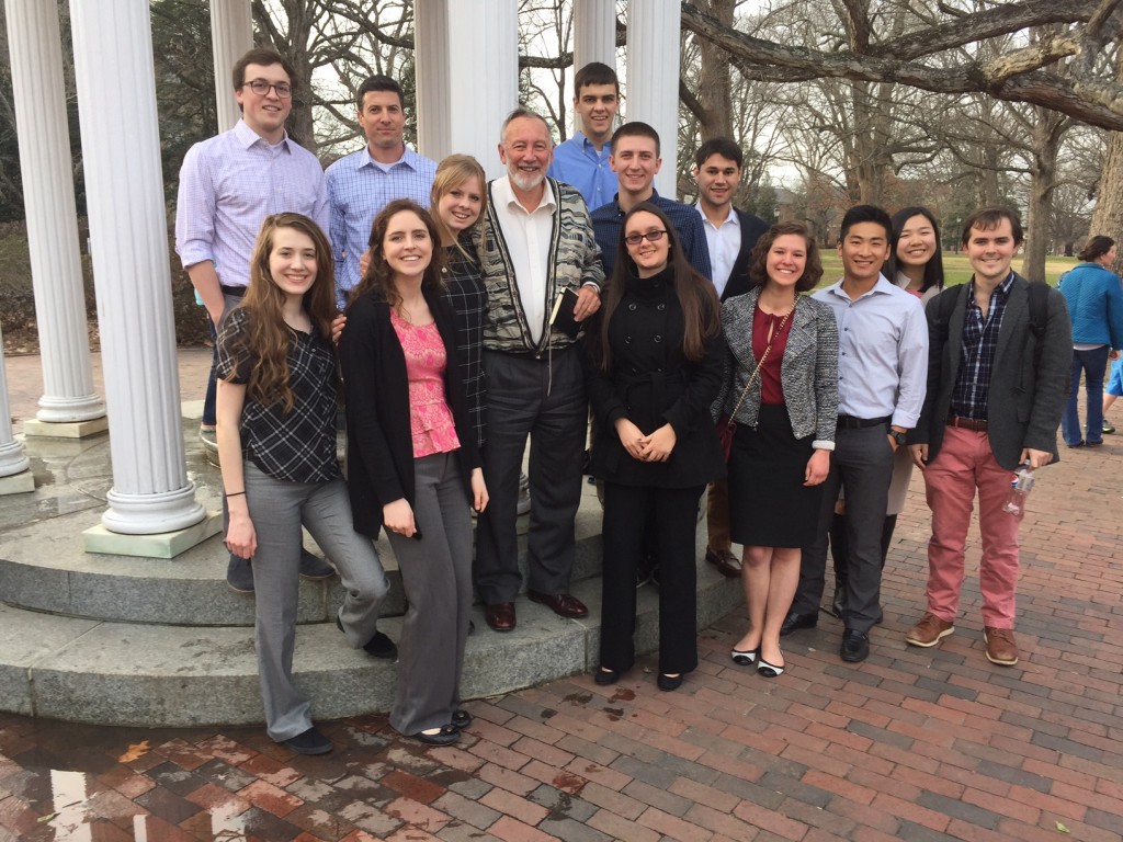 The program sponsors a national undergraduate colloquium that brings top PPE students to the UNC campus each year. (photo courtesy of the PPE Program)