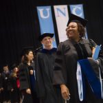 Doctoral Hooding ceremony held May 13, 2017 at the Dean Smith Center. Photo by Jon Gardiner.