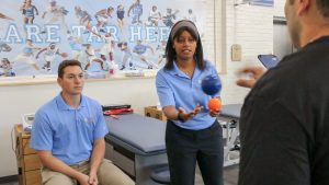 A $2.6 million grant from the NFL is funding an international study on the role of active rehabilitation strategies in concussion management, such as those being used at the Matthew Gfeller Center, above.